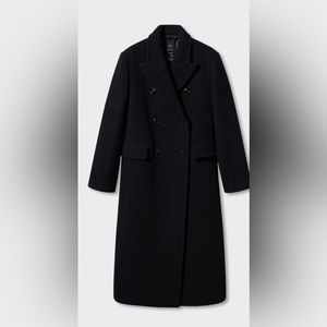 Mango double breasted wool blend coat. Gently used. Great condition.